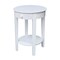 International Concepts Phillips Accent Table with Drawer, White OT08-2128 - alternate 1